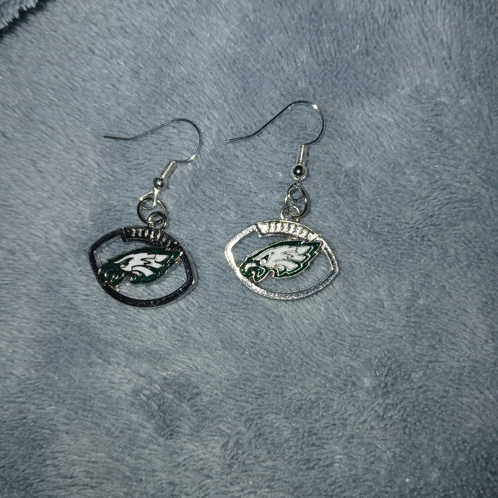 Football Earrings Eagles